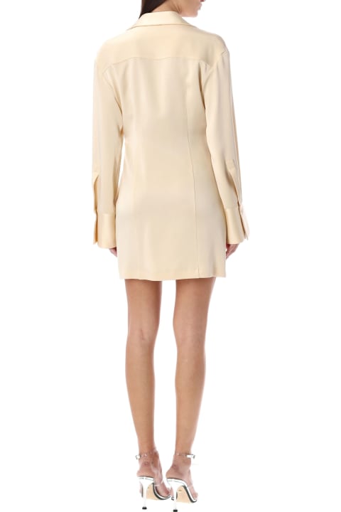 Fashion for Women Blumarine Satin Cowl Collar Mini Dress