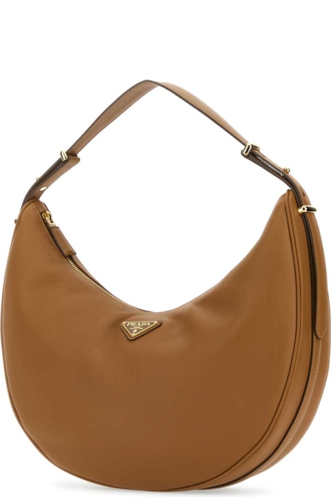 Prada for Women Prada Caramel Leather Big Arquã¨ Handbag