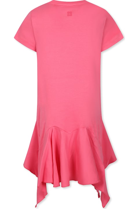 Homeware Givenchy Pink Dress For Girl With Logo