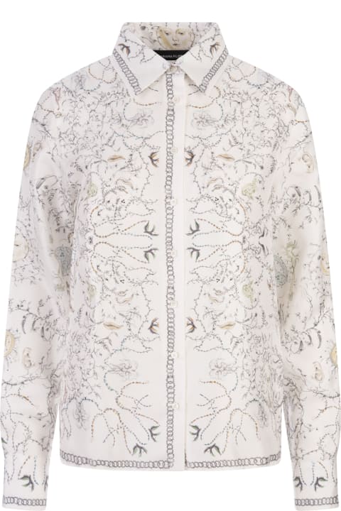 Fabiana Filippi Coats & Jackets for Women Fabiana Filippi Silk Twill Shirt With Fabula Foulard Print