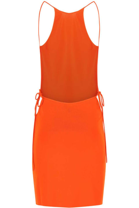 Bottega Veneta Dresses for Women Bottega Veneta Orange Stretch Viscose Blend Dress