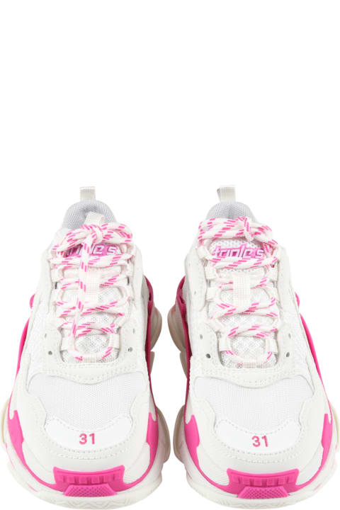 Multicolor ''triple S'' Sneakers For Girl With Logo