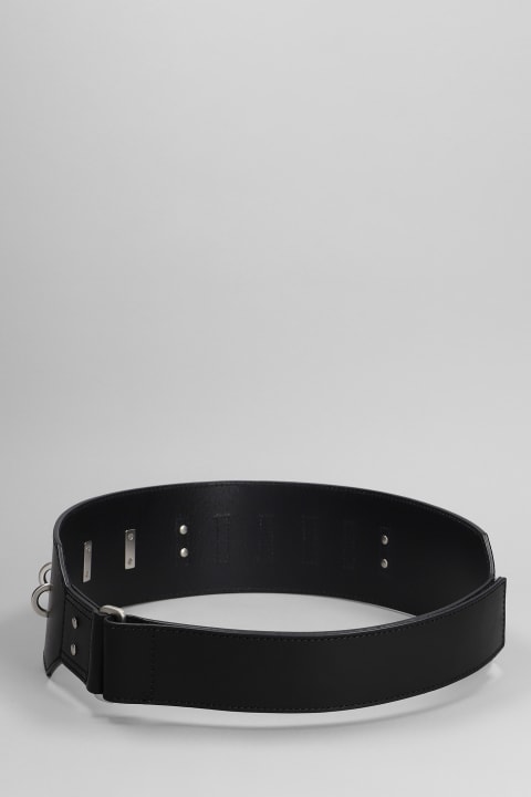 Fashion for Men Rick Owens Cargo Belt Belts In Black Leather