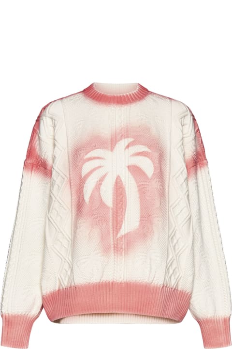 Homeware Palm Angels Patent Leather Effect Palm Sweater