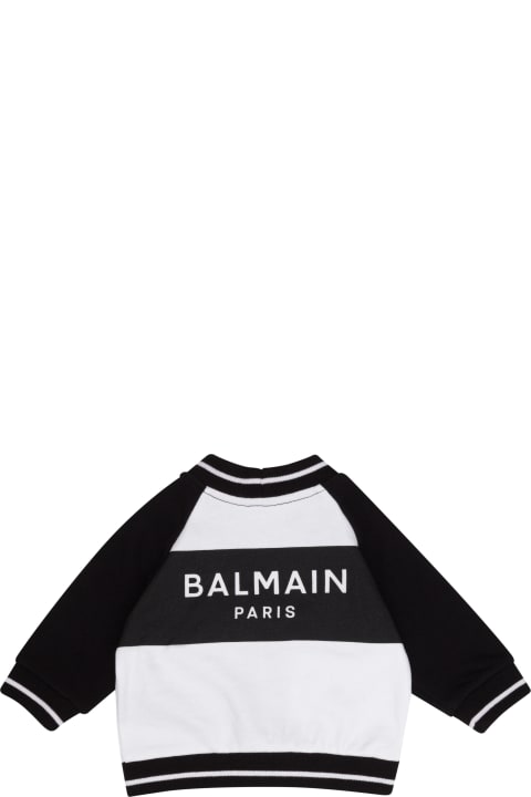 Balmain Sweaters & Sweatshirts for Baby Girls Balmain Two-tone Jacket