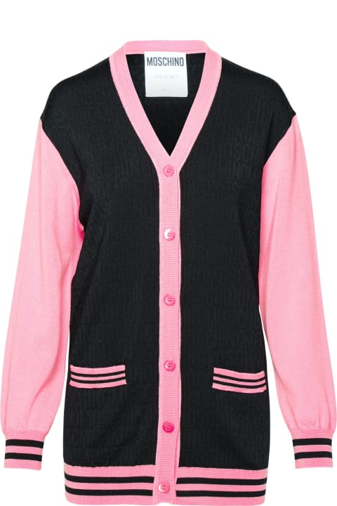 Moschino Sweaters for Women Moschino Black Virgin Wool Cardigan