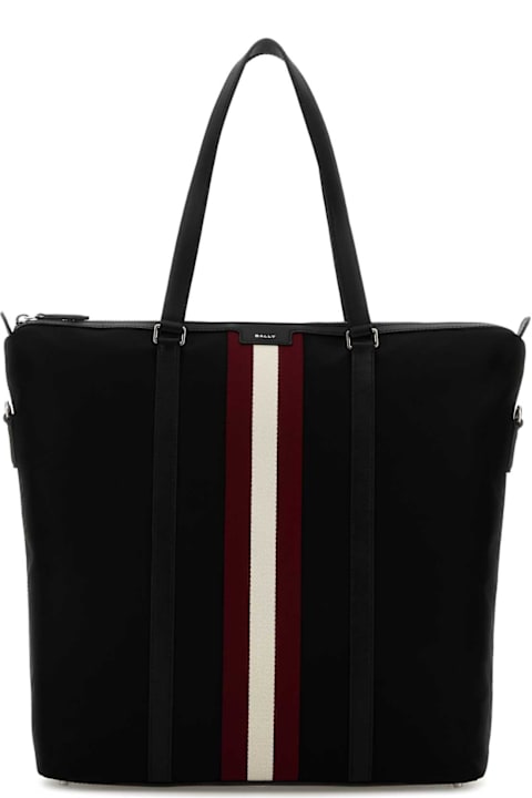 Bally Bags for Men Bally Black Canvas Shopping Bag