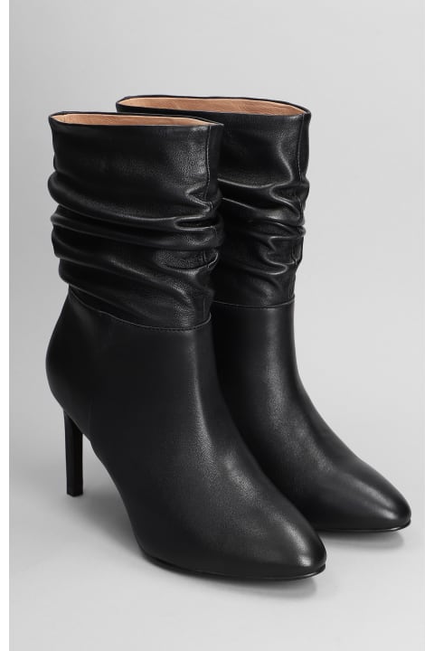 Bibi Lou Boots for Women Bibi Lou High Heels Ankle Boots In Black Leather