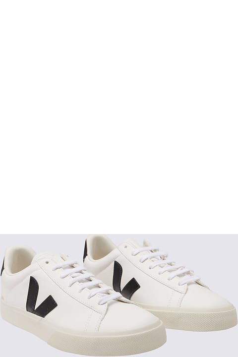 Veja Sneakers for Women Veja Extra White And Black Faux Leather Campo Sneakers