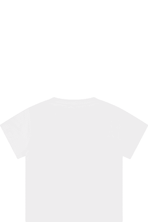 Stella McCartney Kids Topwear for Baby Girls Stella McCartney Kids White T-shirt For Baby Girl With Multicolor Sun Print