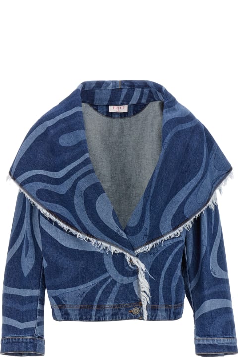 ウィメンズ Pucciのコート＆ジャケット Pucci 'marmo' Double Breast Jacket
