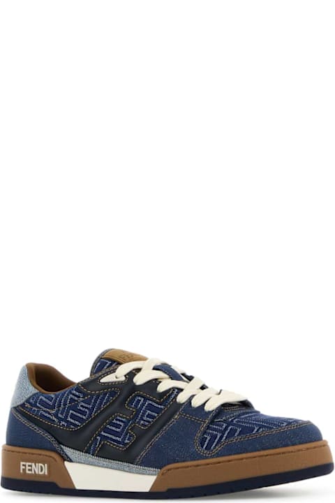 Fendi Sneakers for Men Fendi Denim Fendi Match Sneakers