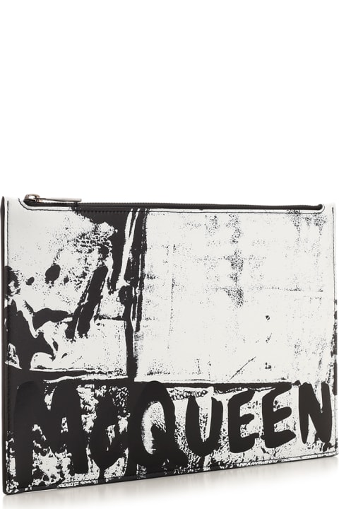 Bags for Men Alexander McQueen Mcqueen Graffiti Clutch