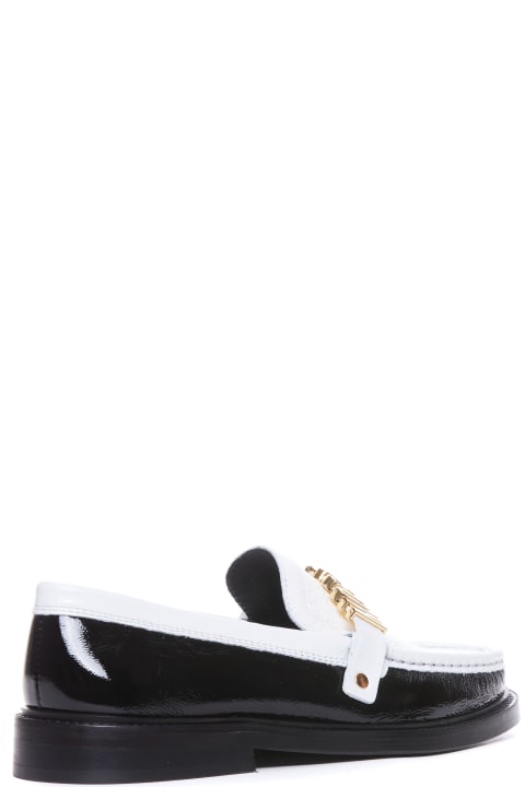 Moschino Flat Shoes for Women Moschino Moschino College Two-tone Loafers