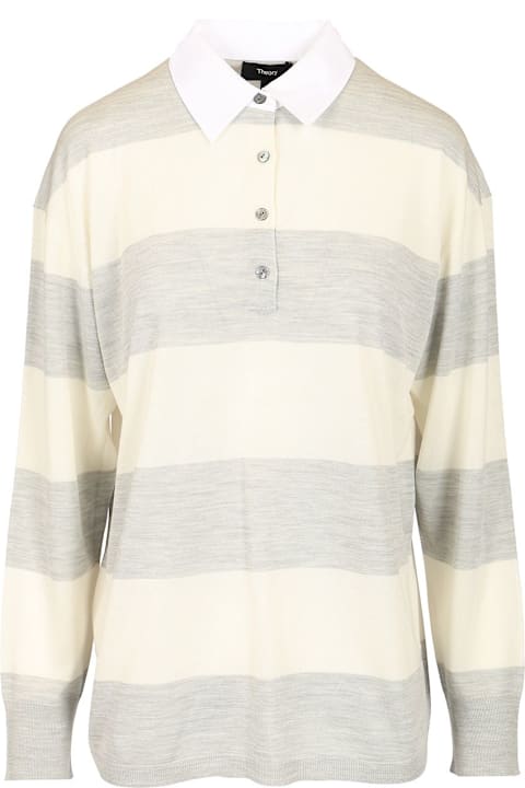 أدوات منزلية Theory Striped Polo
