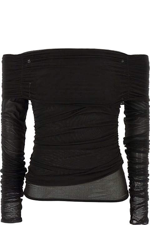 Federica Tosi for Women Federica Tosi Maglia In Tulle Spalle Scoperte