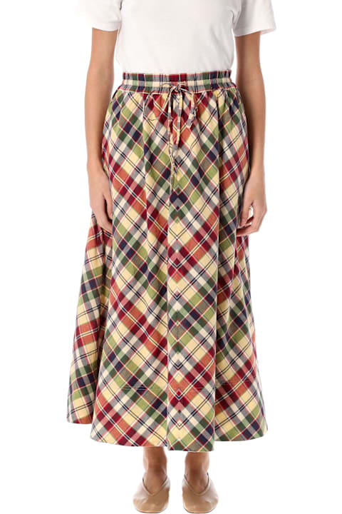 Homeware Polo Ralph Lauren Plaid Drawstring Maxiskirt
