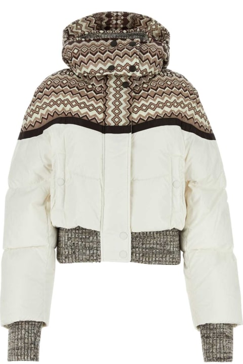 Coats & Jackets for Women Chloé Two-tone Nylon Down Jacket