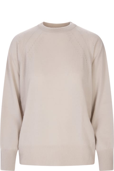 Woman Sweater In Butter Cashmere
