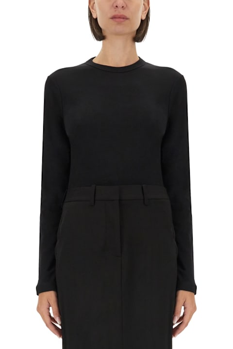 Helmut Lang الملابس لـ السيدات Helmut Lang Slim Fit T-shirt With Logo