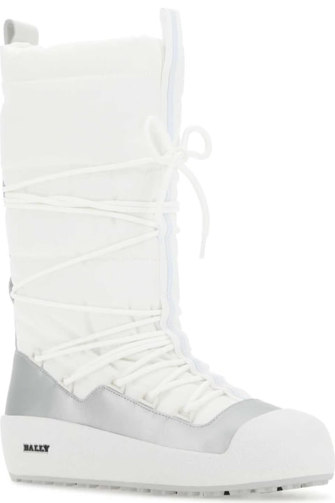 Bally Boots for Women Bally Ivory Fabric Boots