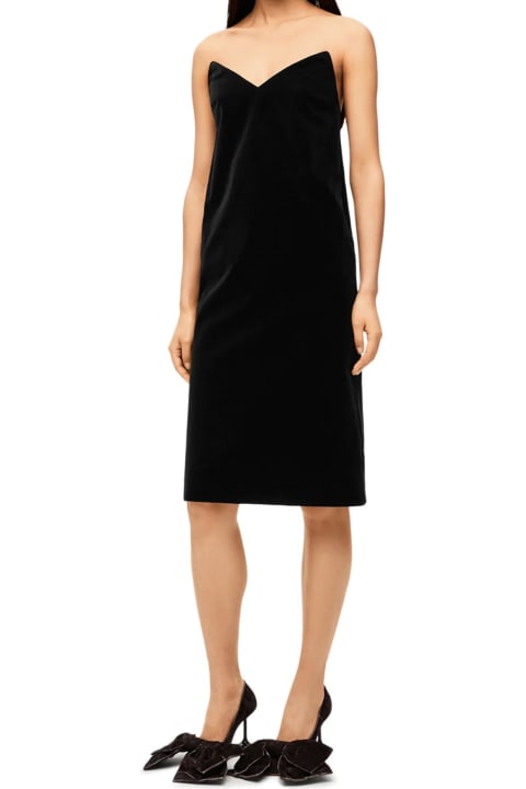 Loewe Dresses for Women Loewe Bustier Velvet Dress