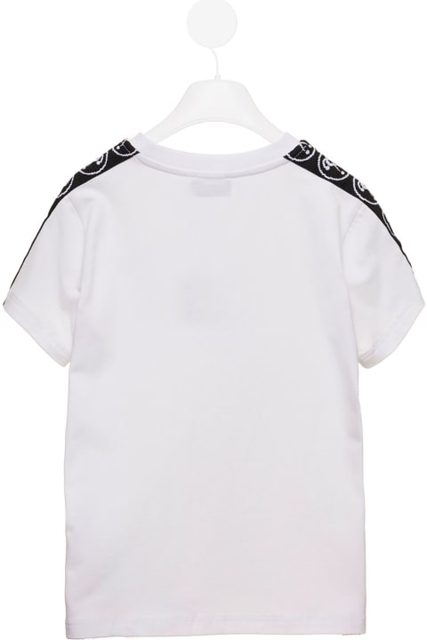 Moschino Kids Baby Boy's White T-shirt With Logo