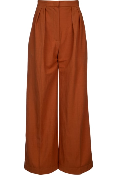 Harris Wharf London Pants & Shorts for Women Harris Wharf London Women Oversized Pleated Trousers Rayon