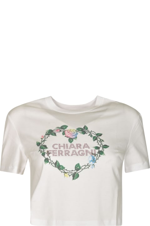 Chiara Ferragni Topwear for Women Chiara Ferragni Logo Printed T-shirt