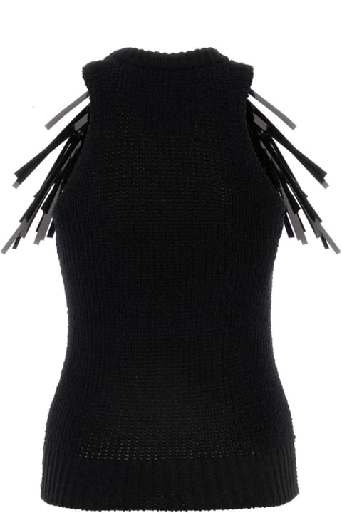 Topwear for Women Jil Sander Black Stretch Cotton Top