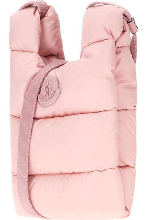 Moncler Shoulder Bags for Women Moncler Pink Nylon Legere Crossbody Bag