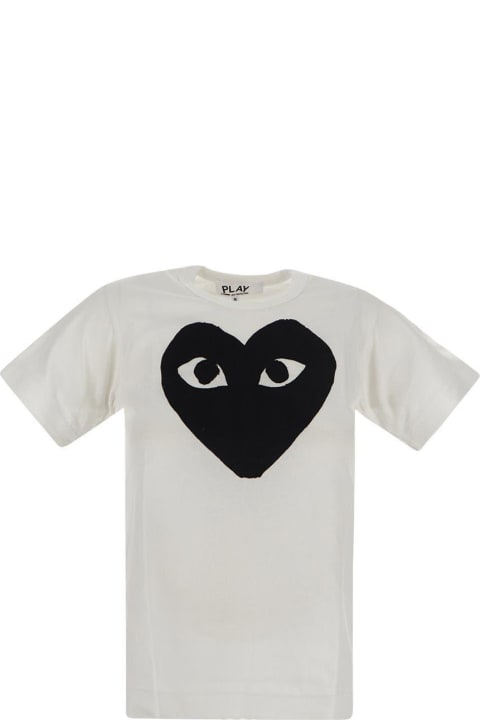 Topwear for Women Comme des Garçons Heart Print Shirt