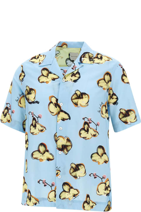 メンズ Paul Smithのシャツ Paul Smith "orchidea" Viscose And Cotton Shirt