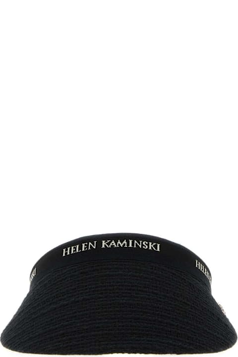 Helen Kaminski for Men Helen Kaminski Black Boucle Carter Visor
