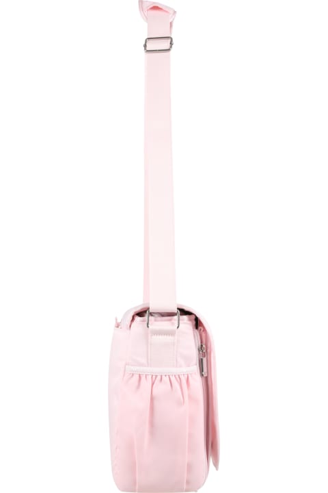 Accessories & Gifts for Baby Girls Emporio Armani Pink Mum Bag For Baby Girl With Logo