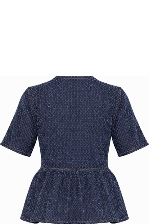 أدوات منزلية Ganni Blusa "peplum"