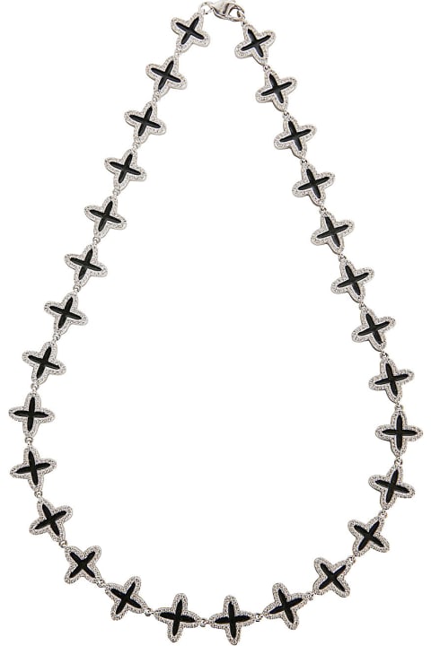 Necklaces for Men Darkai Clover Tennis Necklace