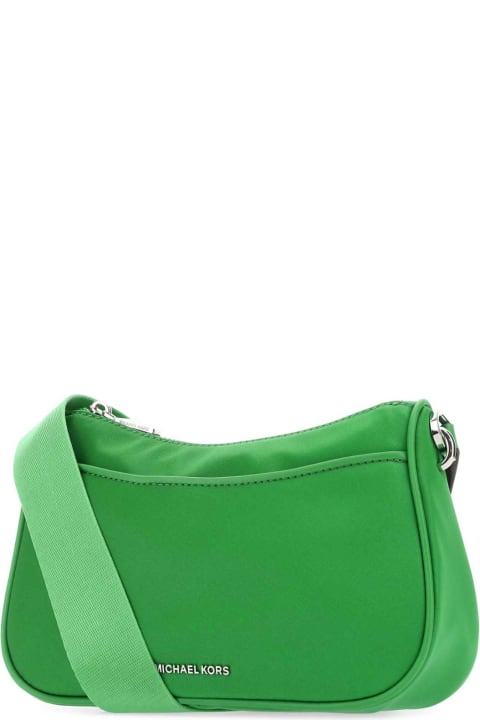 Shoulder Bags for Women Michael Kors Green Nylon Jet Set Crossbody Bag