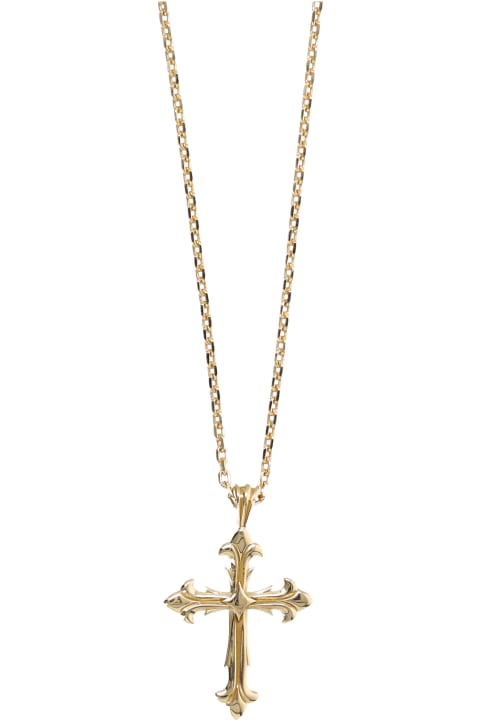Jewelry for Women Emanuele Bicocchi Medium Cross Necklace Gold
