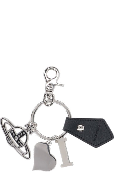 Keyrings for Women Vivienne Westwood 'polly I Love Orb' Logo Keyring