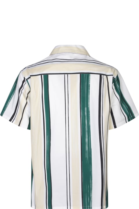Clothing for Men Lanvin Bowling White/green Shirt