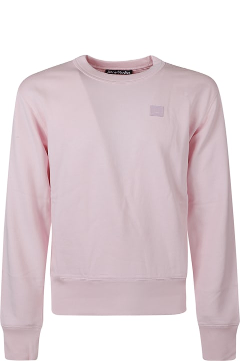 Fleeces & Tracksuits for Women Acne Studios Logo Patch Ribbed Sweatshirt
