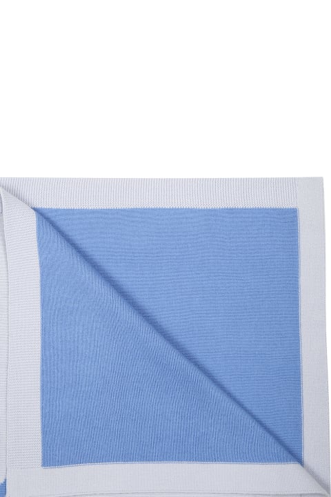 ベビーガールズ アクセサリー＆ギフト Kenzo Kids Light Blue Blanket For Babies With Logo
