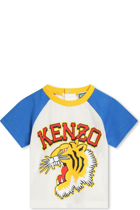 Kenzo Kids T-Shirts & Polo Shirts for Baby Girls Kenzo Kids T-shirt Con Logo