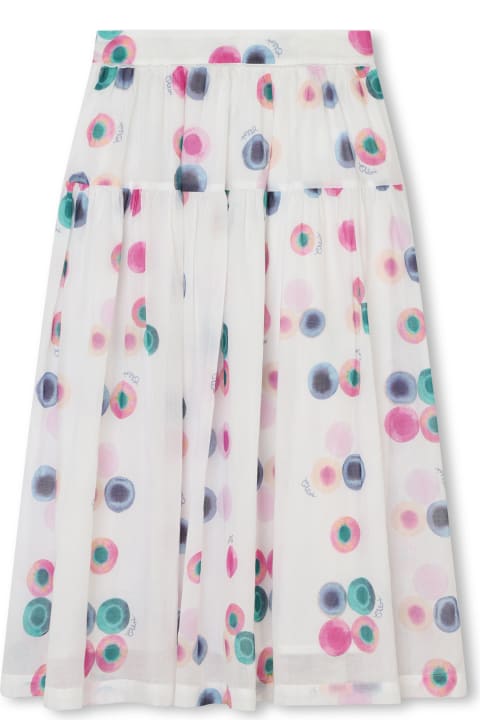 Chloé for Kids Chloé Skirt With Abstract Print