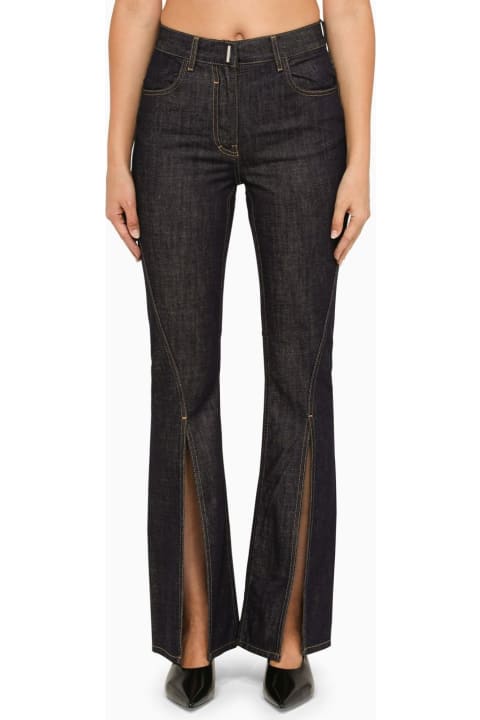 Fashion for Women Givenchy Indigo Flared Jeans With Split