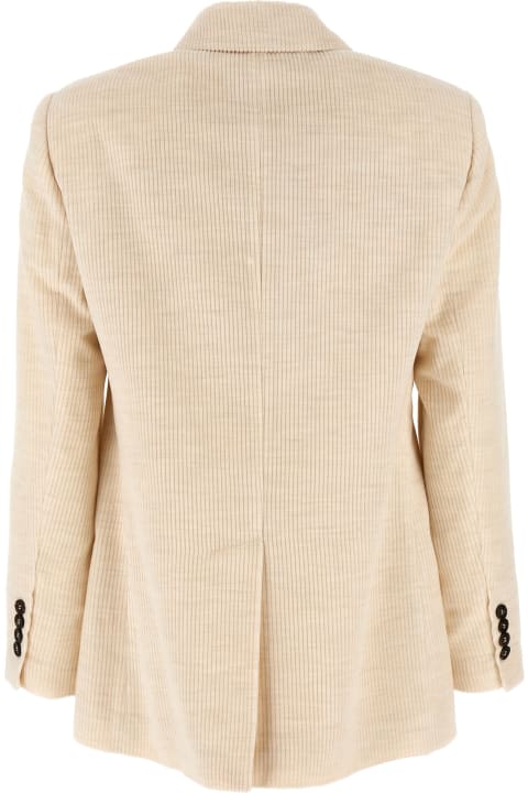 Coats & Jackets for Women Brunello Cucinelli Ribbed Velvet Blazer