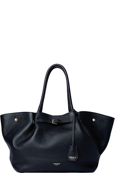 Avenue 67 for Women Avenue 67 Black Leather Charlotte Bag