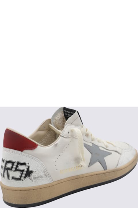 Homeware Golden Goose White And Light Blue Leather Ball Star Sneakers