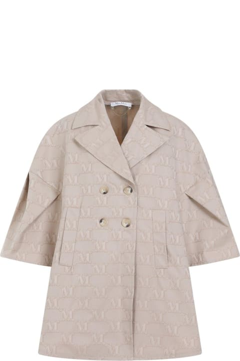 Max Mara Coats & Jackets for Women Max Mara Monogrammed Short-sleeve Cape Coat